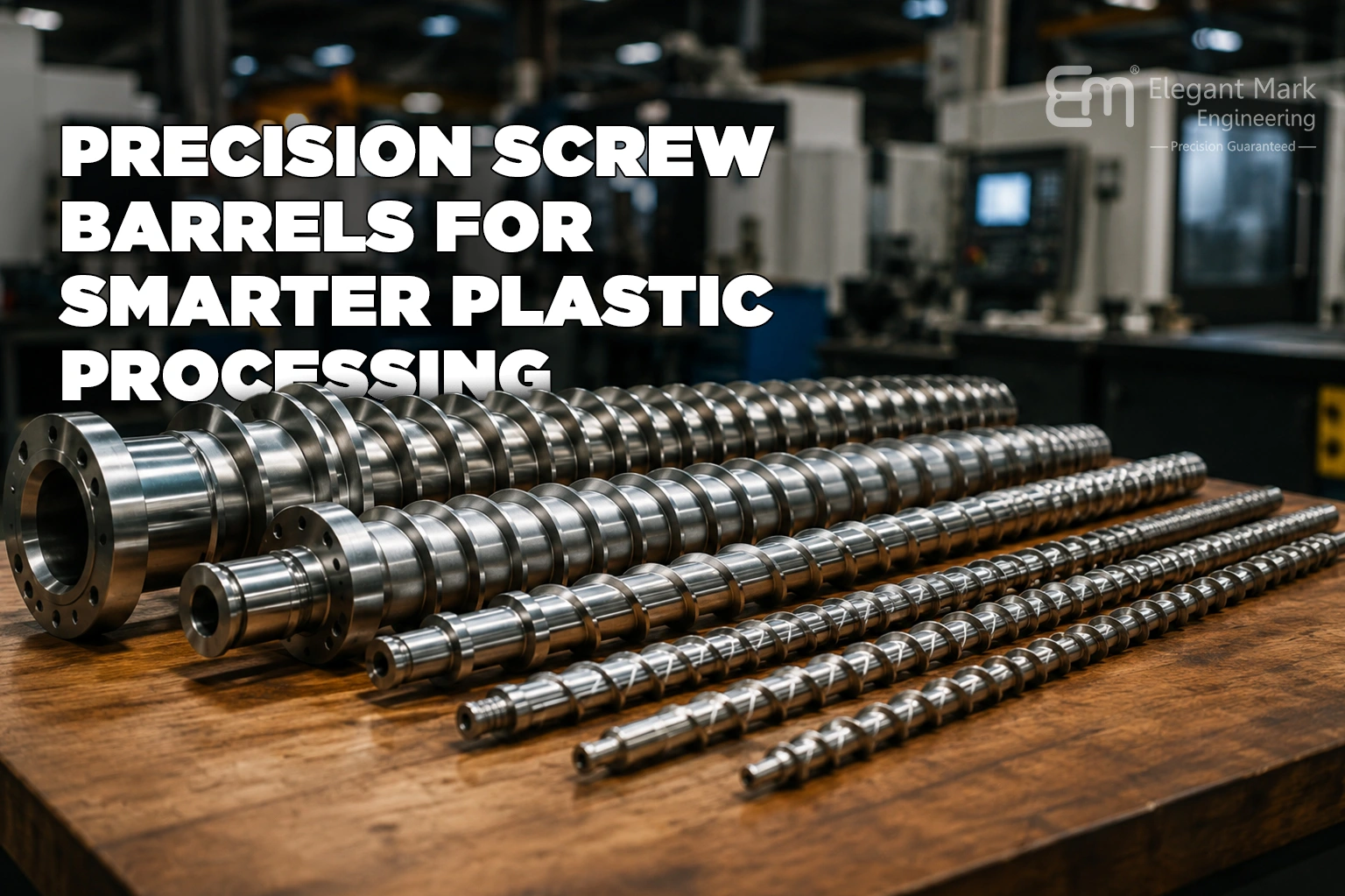 Elegant Mark Engineering Enhances Plastic Processing Efficiency with Advanced Plastic Extrusion Screw Barrel Manufacturing in India